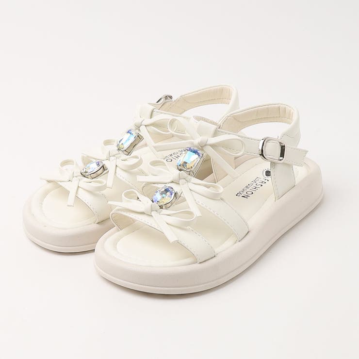 リボンビジューサンダル[品番：VINK0003640]｜URBAN CHERRY（アーバン