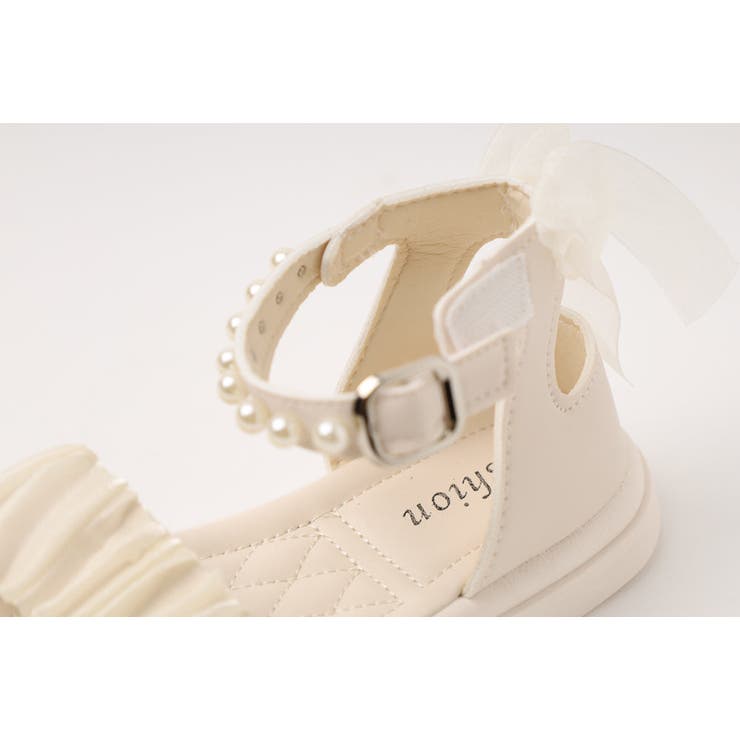 【センターのリボンがフェミニンで大人♡】CHANEL サンダル シアーギャザーベルトパールデザインサンダル[品番:VINK0003643