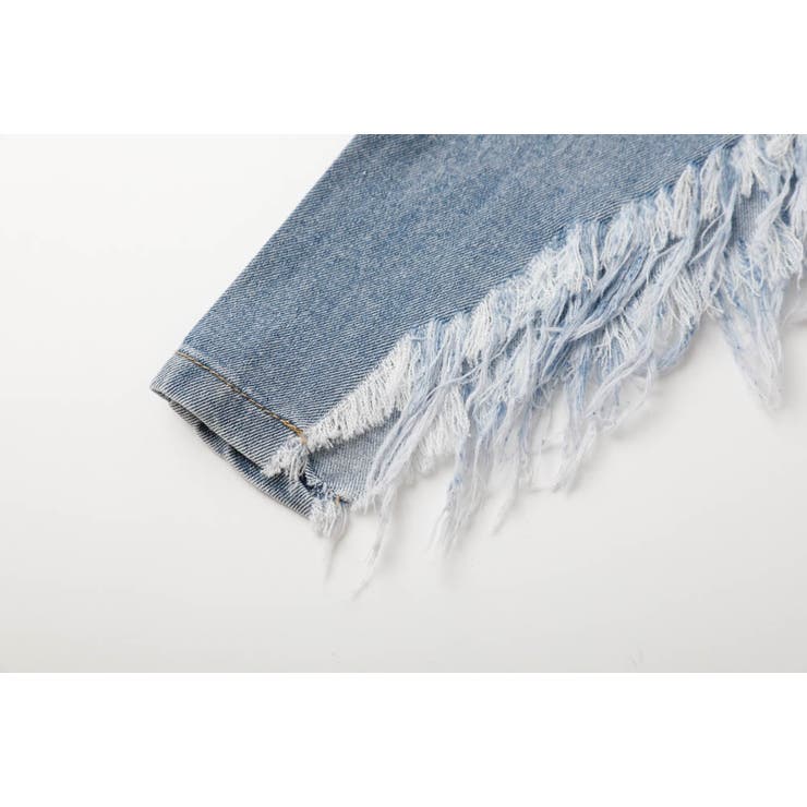 アシンメトリーフリンジデニムスカート | URBAN CHERRY | 詳細画像11 