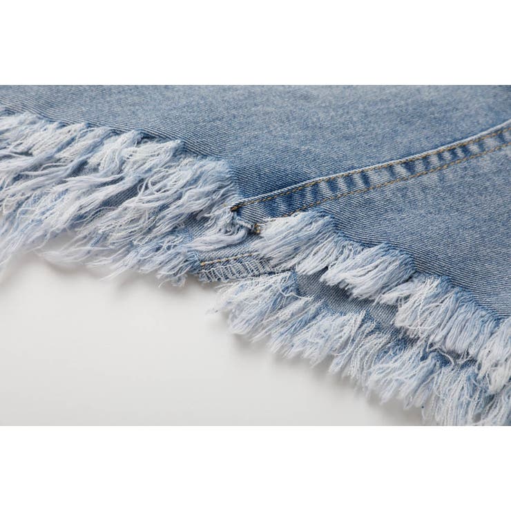 アシンメトリーフリンジデニムスカート | URBAN CHERRY | 詳細画像12 