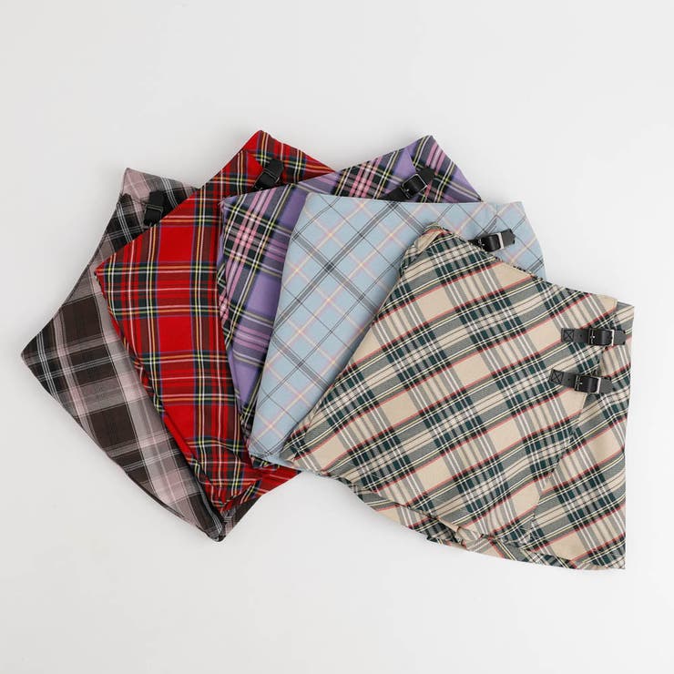 【SEEM/シーム】インナーパンツ付きチェックラップキュロットスカート | URBAN CHERRY | 詳細画像2 