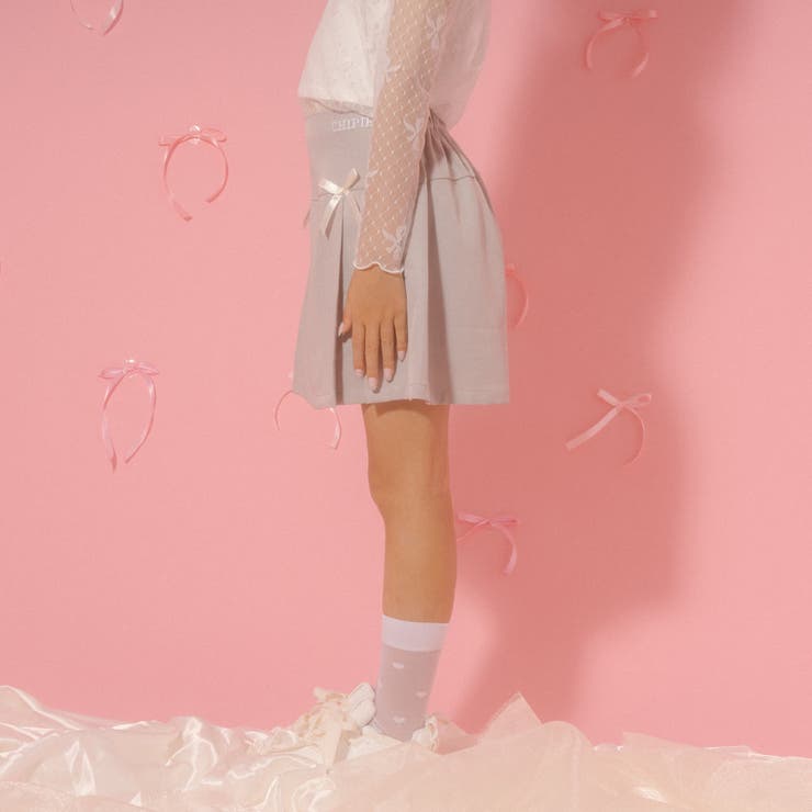 【CHIPIE/シピ】サテンリボンタックプリーツミニスカート | URBAN CHERRY | 詳細画像8 