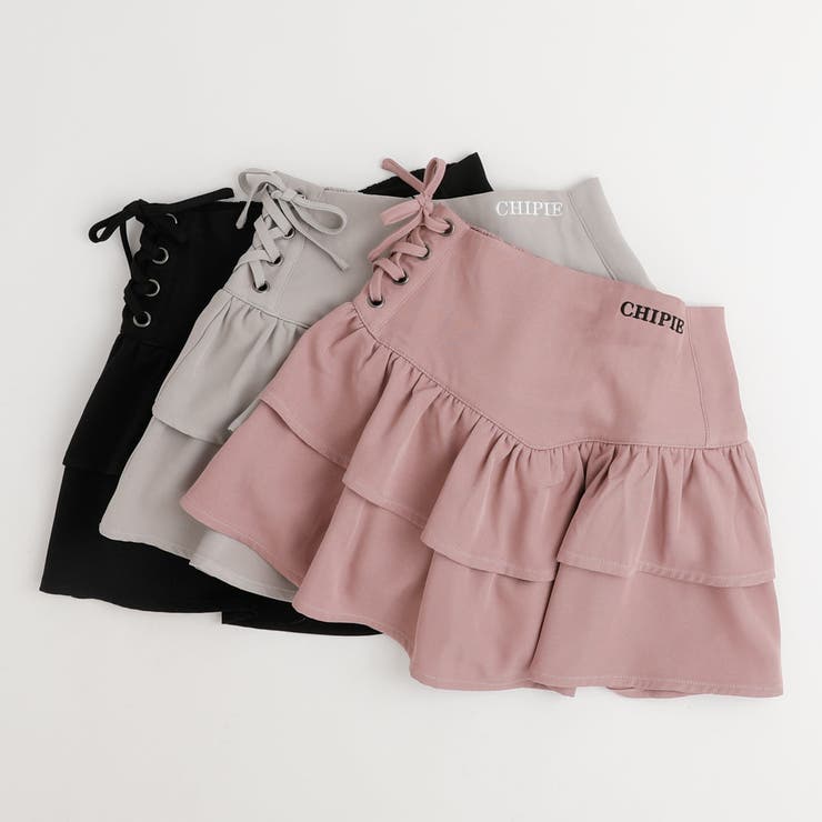 【CHIPIE/シピ】サイドレースアップティアードスカート | URBAN CHERRY | 詳細画像3 