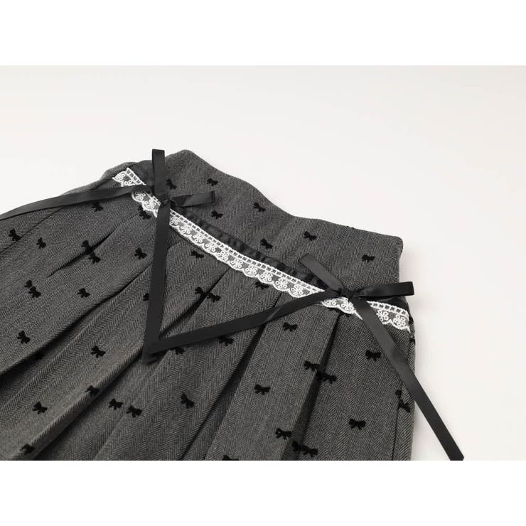 【インナーパンツ付き】レース切り替えリボンプリーツスカート | URBAN CHERRY | 詳細画像11 