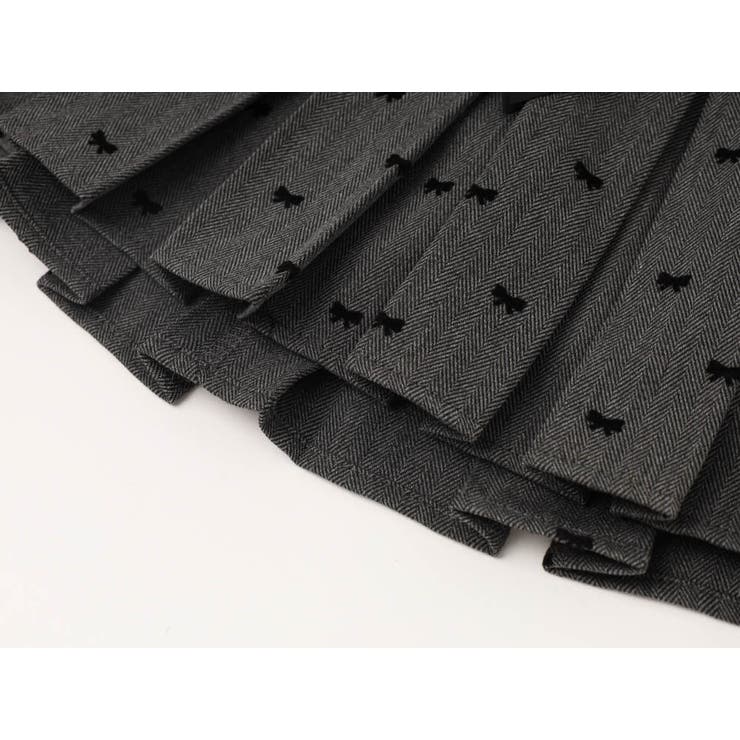 【インナーパンツ付き】レース切り替えリボンプリーツスカート | URBAN CHERRY | 詳細画像13 