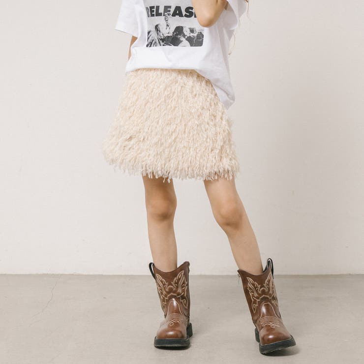 【インナーパンツ付き】エンジェルフェザー台形スカート | URBAN CHERRY | 詳細画像4 