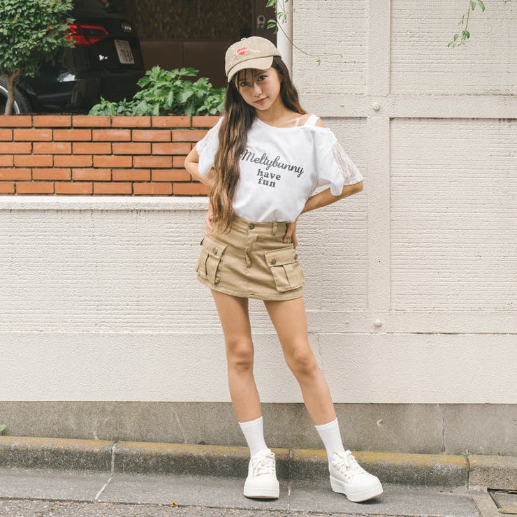 カーゴミニキュロットスカート[品番：VINK0003681]｜URBAN CHERRY