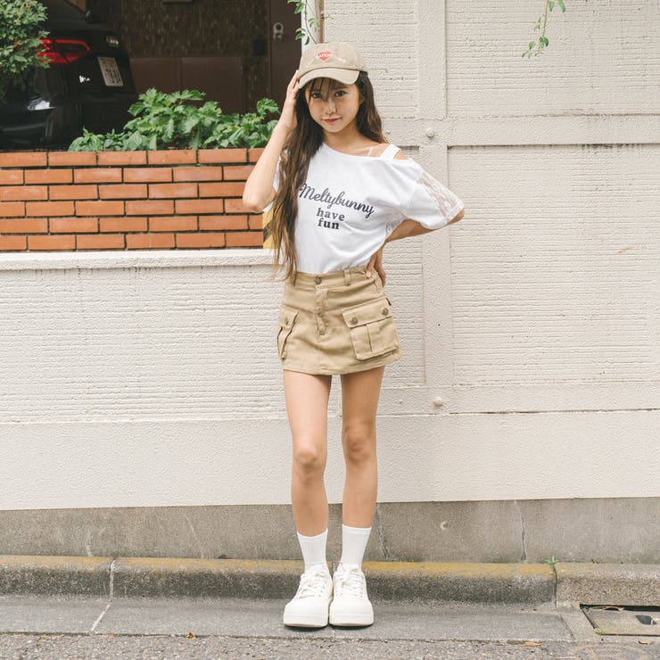 カーゴミニキュロットスカート[品番：VINK0003681]｜URBAN CHERRY