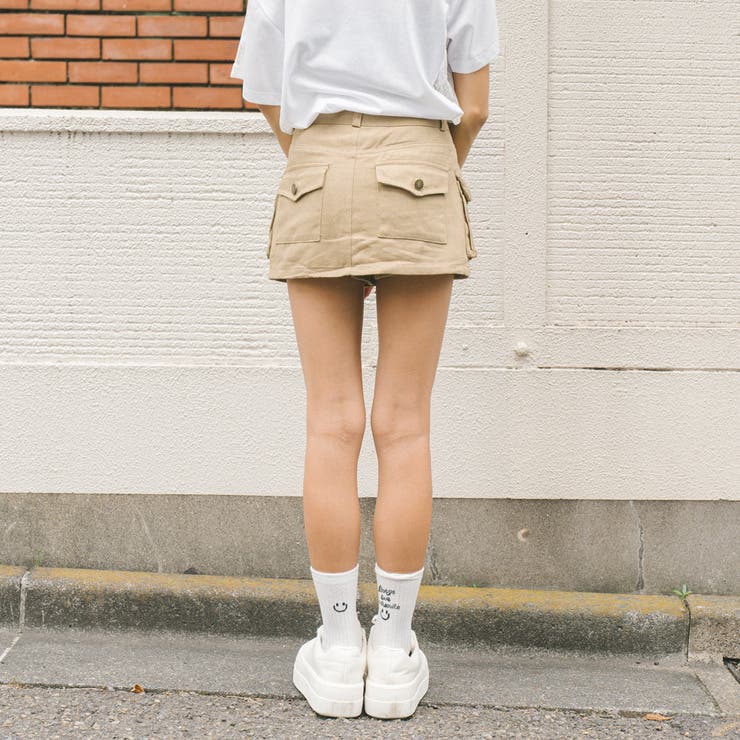 カーゴミニキュロットスカート[品番：VINK0003681]｜URBAN CHERRY