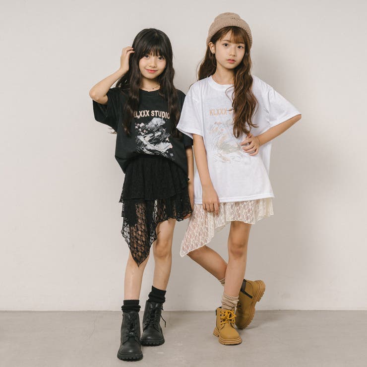 インパン裏地付きで安心!くしゅっと揺れるアシメヘムレースミニスカート | URBAN CHERRY | 詳細画像14 