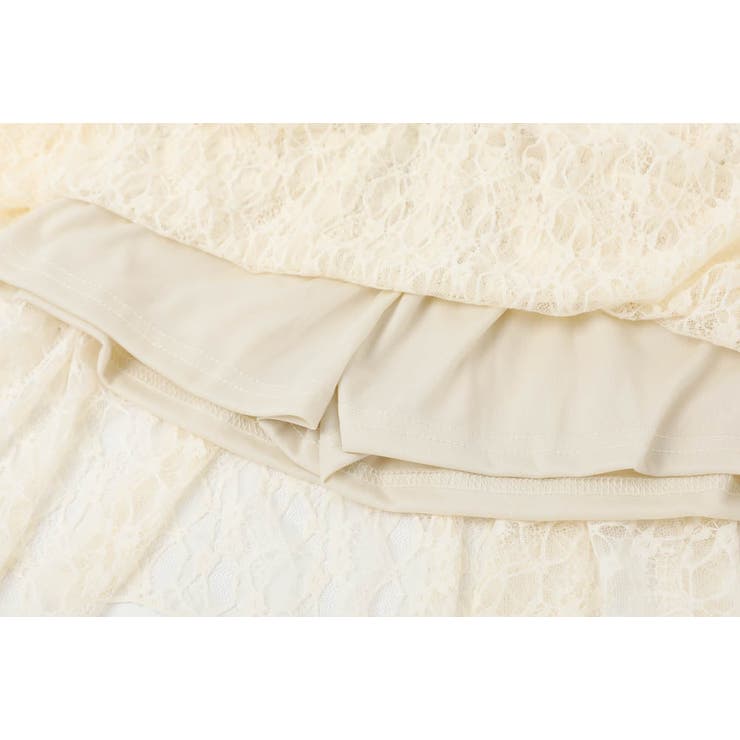 インパン裏地付きで安心!くしゅっと揺れるアシメヘムレースミニスカート | URBAN CHERRY | 詳細画像22 