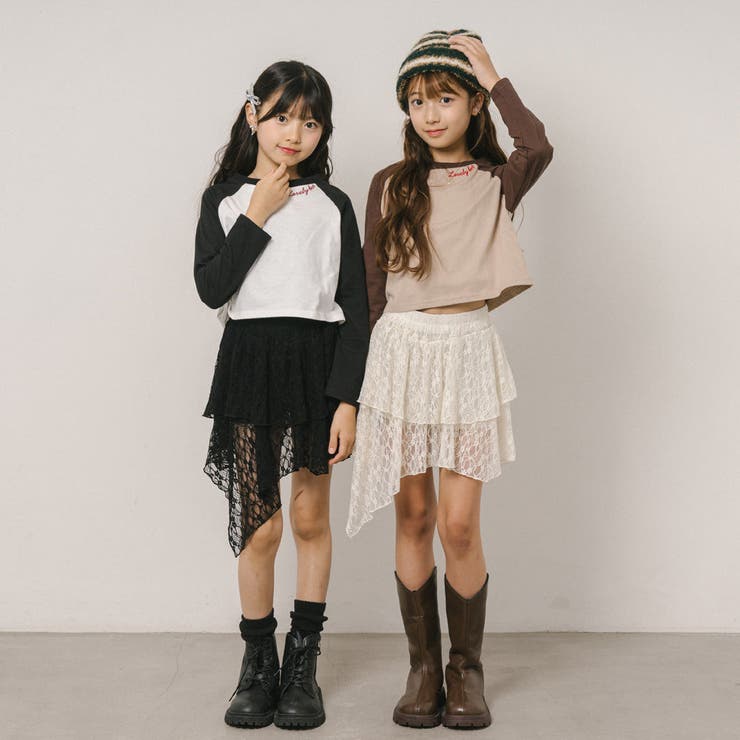 インパン裏地付きで安心!くしゅっと揺れるアシメヘムレースミニスカート | URBAN CHERRY | 詳細画像27 