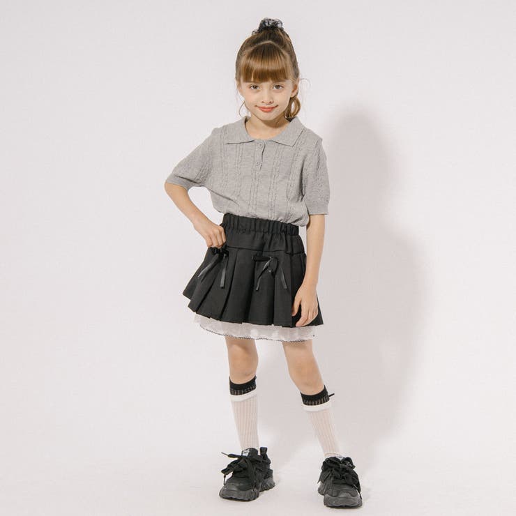 【インナーパンツ付】レースドッキングリボンプリーツスカート | URBAN CHERRY | 詳細画像13 