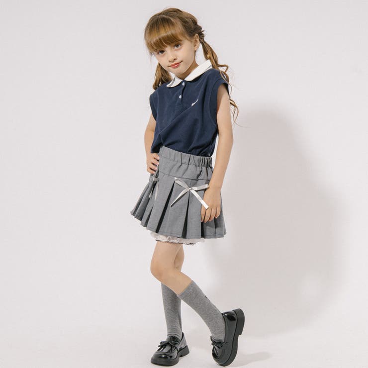 【インナーパンツ付】レースドッキングリボンプリーツスカート | URBAN CHERRY | 詳細画像14 