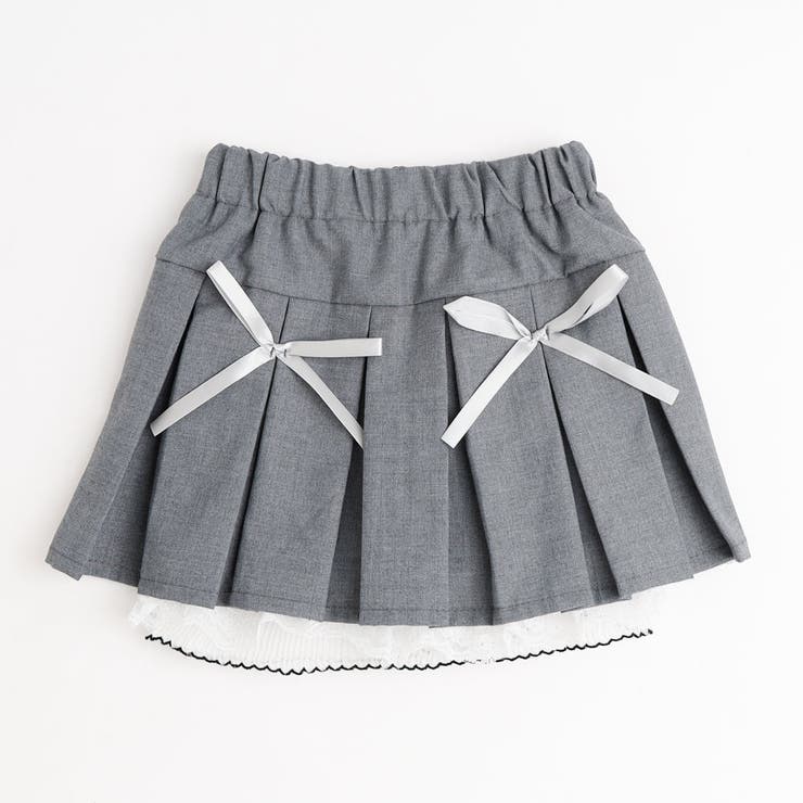 【インナーパンツ付】レースドッキングリボンプリーツスカート | URBAN CHERRY | 詳細画像5 