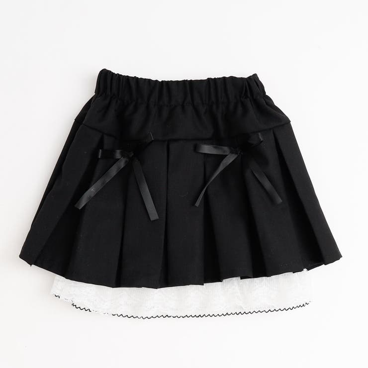 【インナーパンツ付】レースドッキングリボンプリーツスカート | URBAN CHERRY | 詳細画像6 