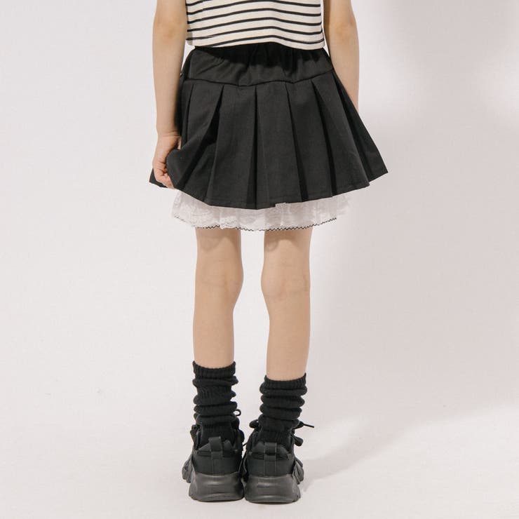 【インナーパンツ付】レースドッキングリボンプリーツスカート | URBAN CHERRY | 詳細画像9 