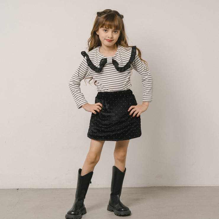 ミニドットベロア台形スカート | URBAN CHERRY | 詳細画像3 