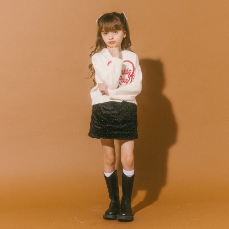 ミニドットベロア台形スカート | URBAN CHERRY | 詳細画像9 