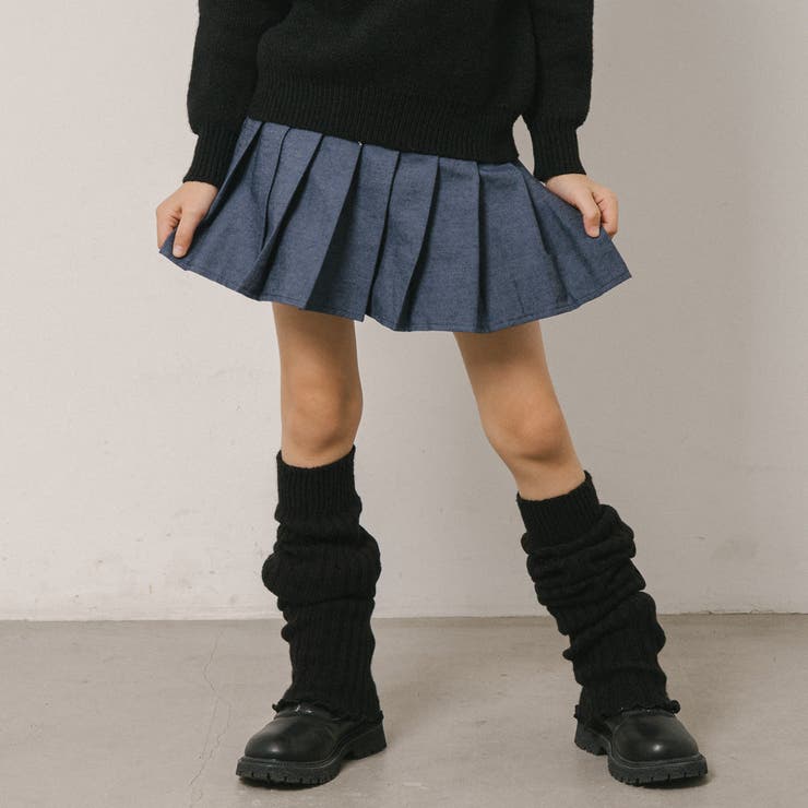 【インナーパンツ付き】デニムプリーツスカート | URBAN CHERRY | 詳細画像3 