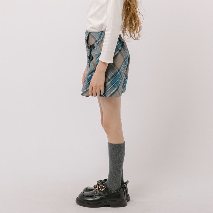 【インナーパンツ付き】ダブルベルトチェックラップスカート | URBAN CHERRY | 詳細画像13 