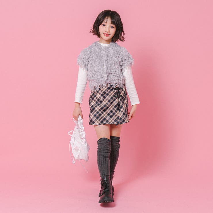 【インナーパンツ付き】ダブルベルトチェックラップスカート | URBAN CHERRY | 詳細画像26 