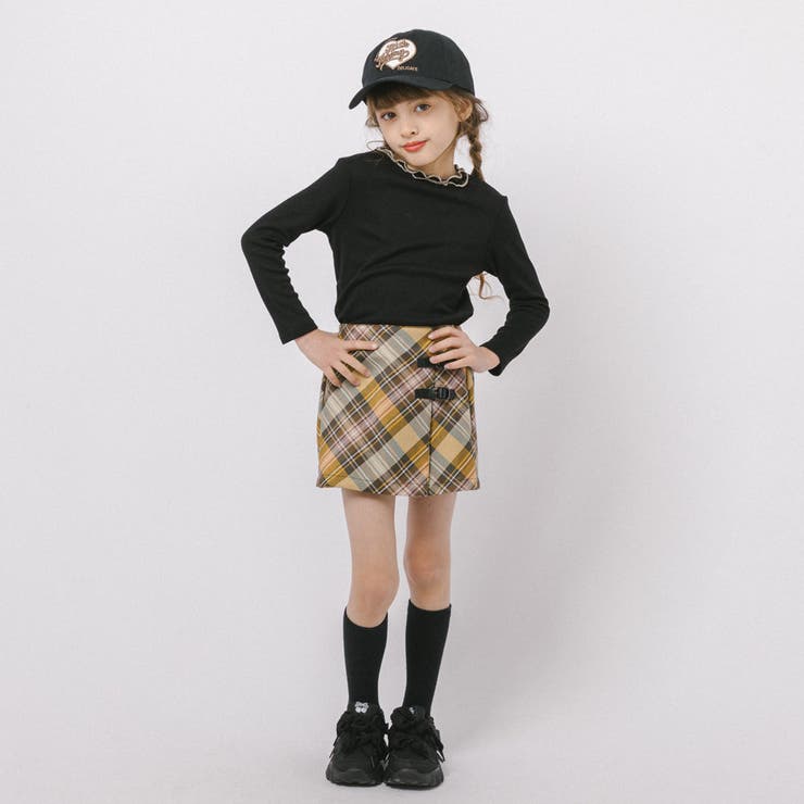 【インナーパンツ付き】ダブルベルトチェックラップスカート | URBAN CHERRY | 詳細画像42 