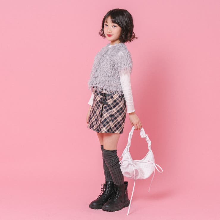 【インナーパンツ付き】ダブルベルトチェックラップスカート | URBAN CHERRY | 詳細画像46 