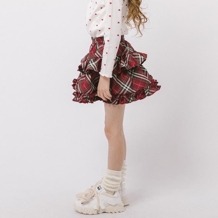 【インナーパンツ付き】ティアードフリルチェックスカート | URBAN CHERRY | 詳細画像12 