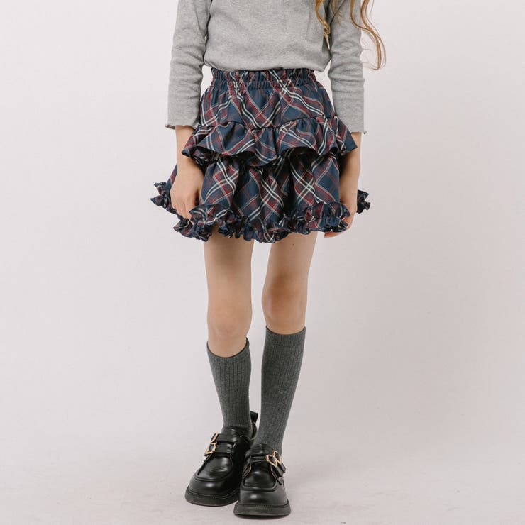 【インナーパンツ付き】ティアードフリルチェックスカート | URBAN CHERRY | 詳細画像5 