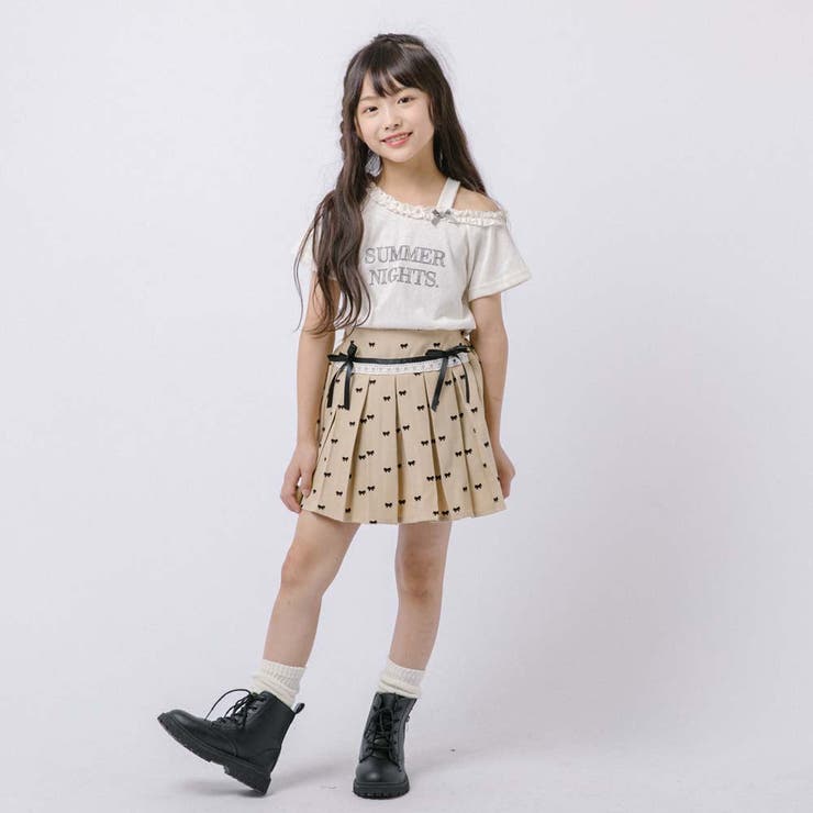 【インナーパンツ付き】レース切り替えリボンプリーツスカート | URBAN CHERRY | 詳細画像10 