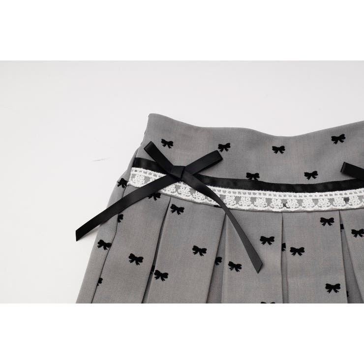 【インナーパンツ付き】レース切り替えリボンプリーツスカート | URBAN CHERRY | 詳細画像21 