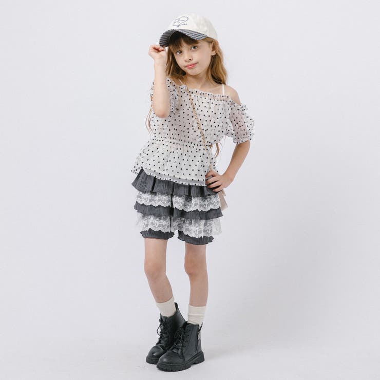 【CHIPIE/シピ】"ふわっと広がる"レースツーティアフリルショートパンツ | URBAN CHERRY | 詳細画像14 