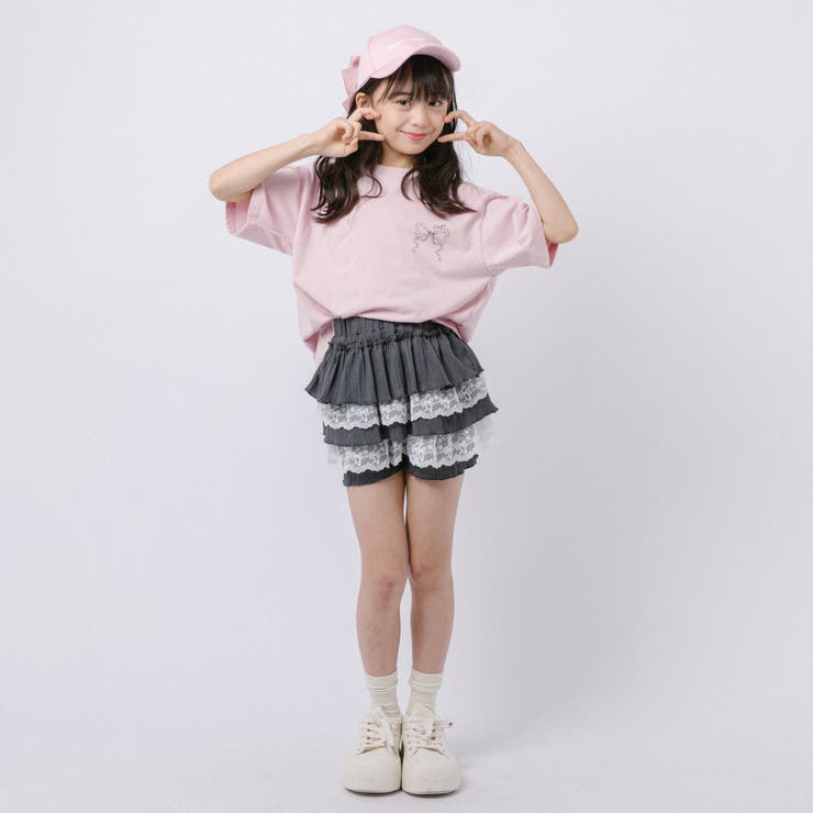【CHIPIE/シピ】"ふわっと広がる"レースツーティアフリルショートパンツ | URBAN CHERRY | 詳細画像18 