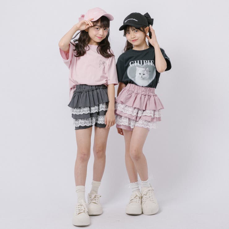 【CHIPIE/シピ】"ふわっと広がる"レースツーティアフリルショートパンツ | URBAN CHERRY | 詳細画像21 