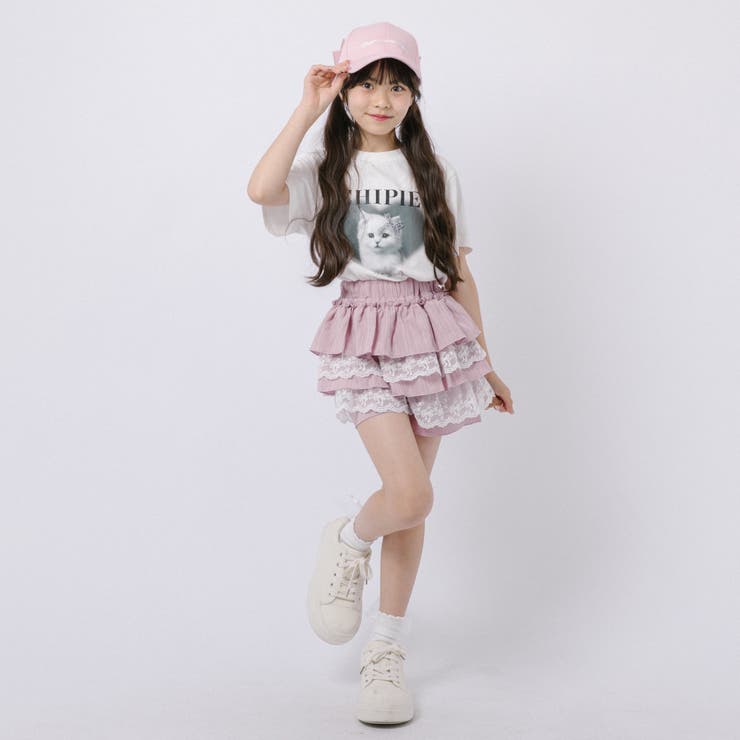 【CHIPIE/シピ】"ふわっと広がる"レースツーティアフリルショートパンツ | URBAN CHERRY | 詳細画像22 