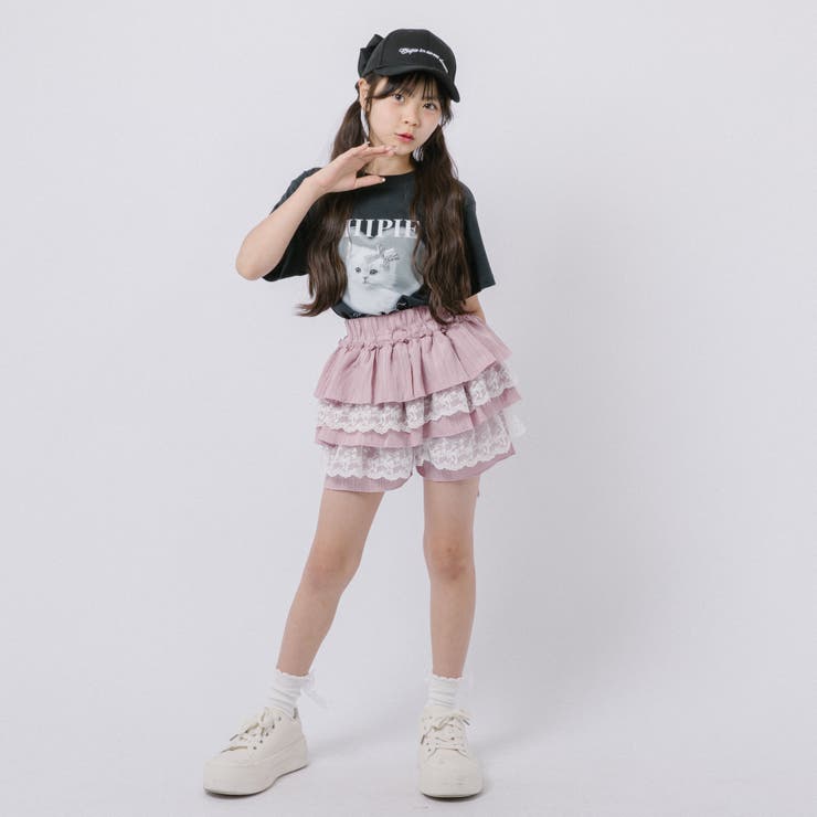 【CHIPIE/シピ】"ふわっと広がる"レースツーティアフリルショートパンツ | URBAN CHERRY | 詳細画像24 
