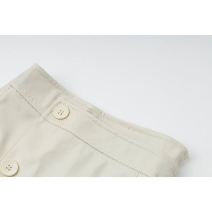 フロントボタンアシンメトリーフェイクレザーキュロットスカート | URBAN CHERRY | 詳細画像17 