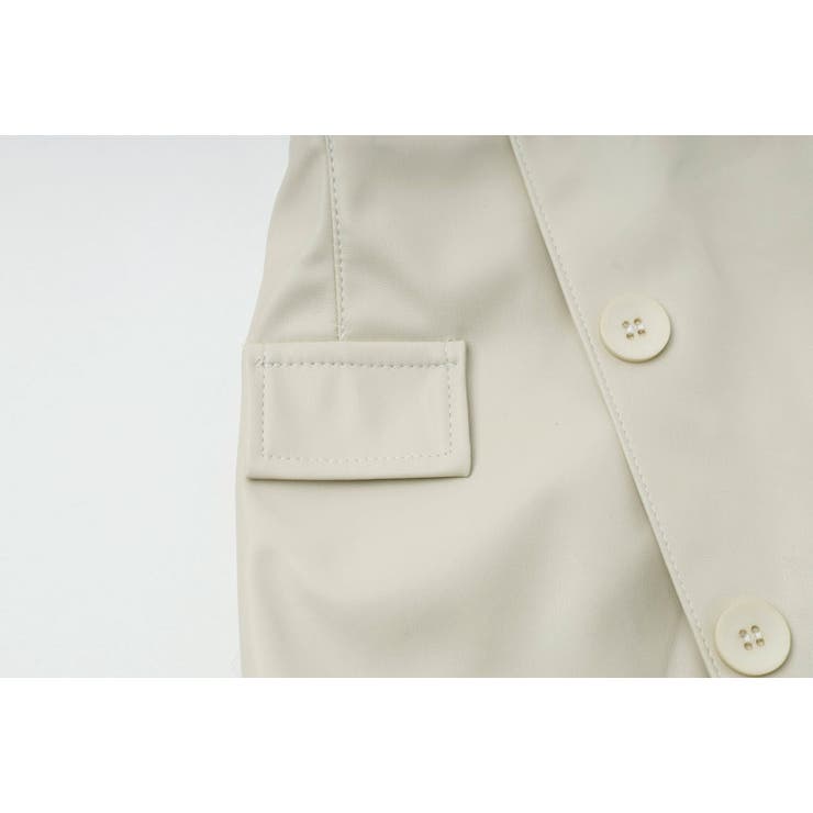 フロントボタンアシンメトリーフェイクレザーキュロットスカート | URBAN CHERRY | 詳細画像20 