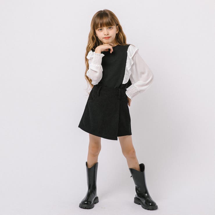 【スカート見えなのにパンツ設計】コーデュロイラップスカートパンツ | URBAN CHERRY | 詳細画像17 