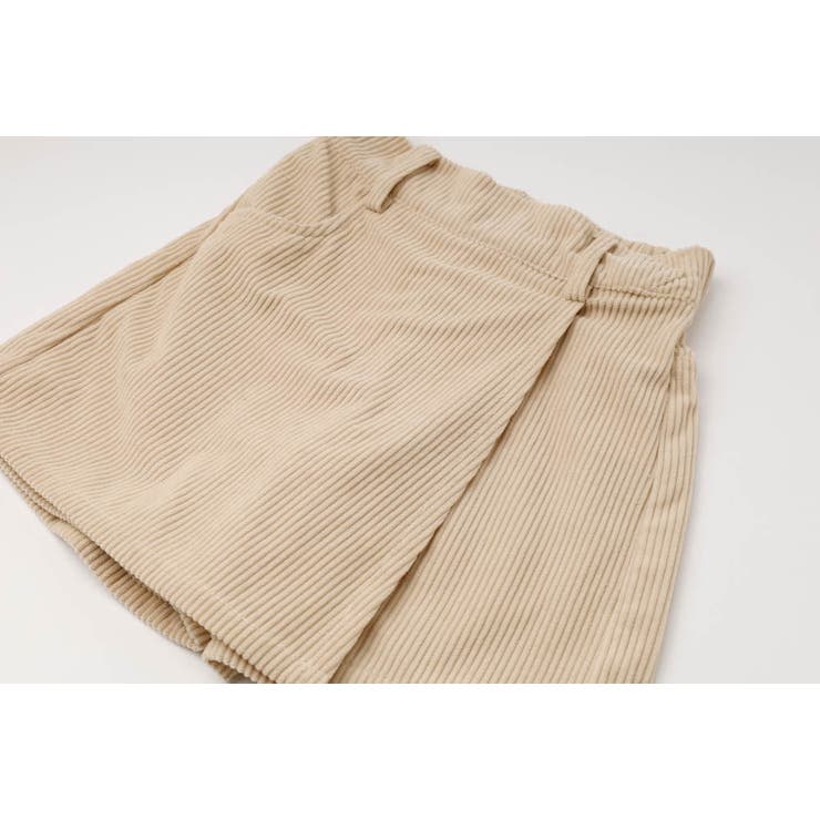 【スカート見えなのにパンツ設計】コーデュロイラップスカートパンツ | URBAN CHERRY | 詳細画像19 