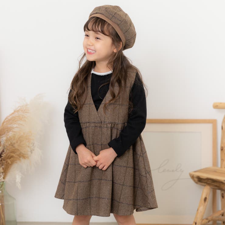 アーバンチェリー　入園式ワンピース ジャガードミニキャミワンピース[品番：VINK0002020]｜URBAN