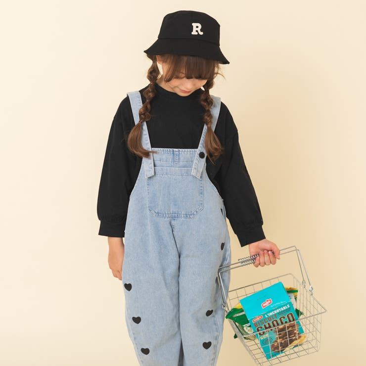 【涼感】アルベロベロ♥️ぶたさんワッペン　ネイビー系チェック　 サルエルパンツ 涼感】アルベロベロ♥️ぶたさんワッペン ネイビー系チェック サルエル