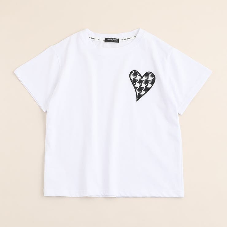 ハートロゴTシャツ＋千鳥格子柄パンツセット | URBAN CHERRY | 詳細画像4 