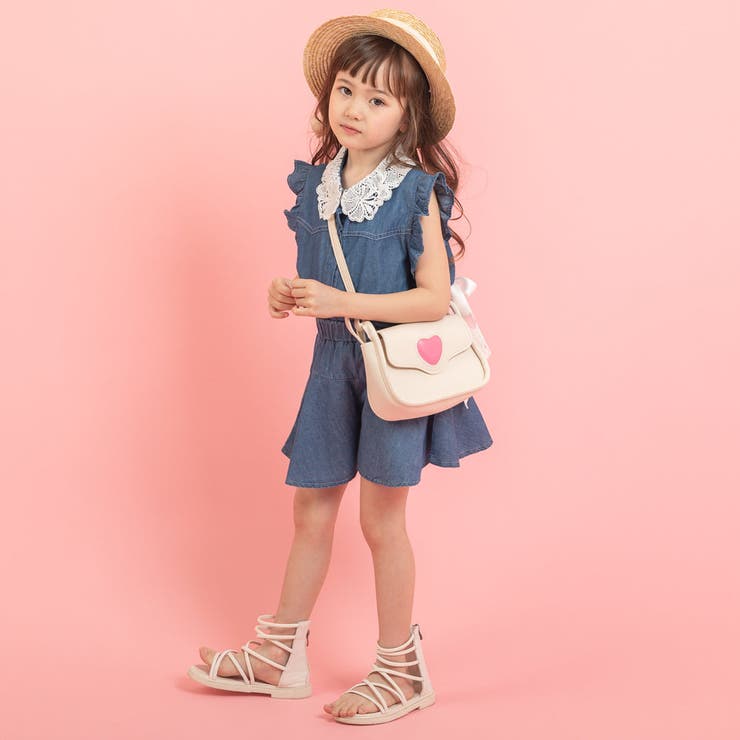 フリルカラーデザイントップス＋フレアショートパンツ[品番