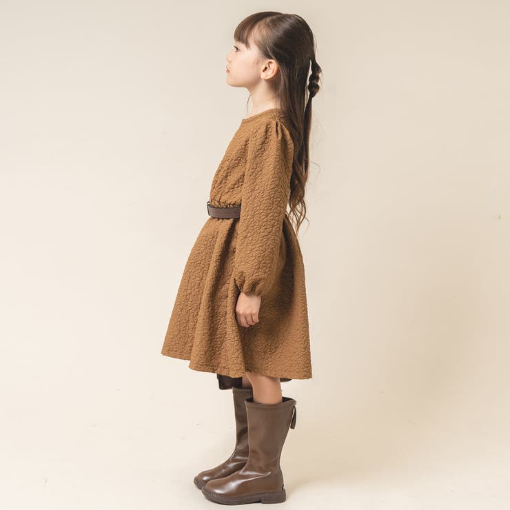 ジャガードフレアワンピース＋スクエアベルト | URBAN CHERRY | 詳細画像6 