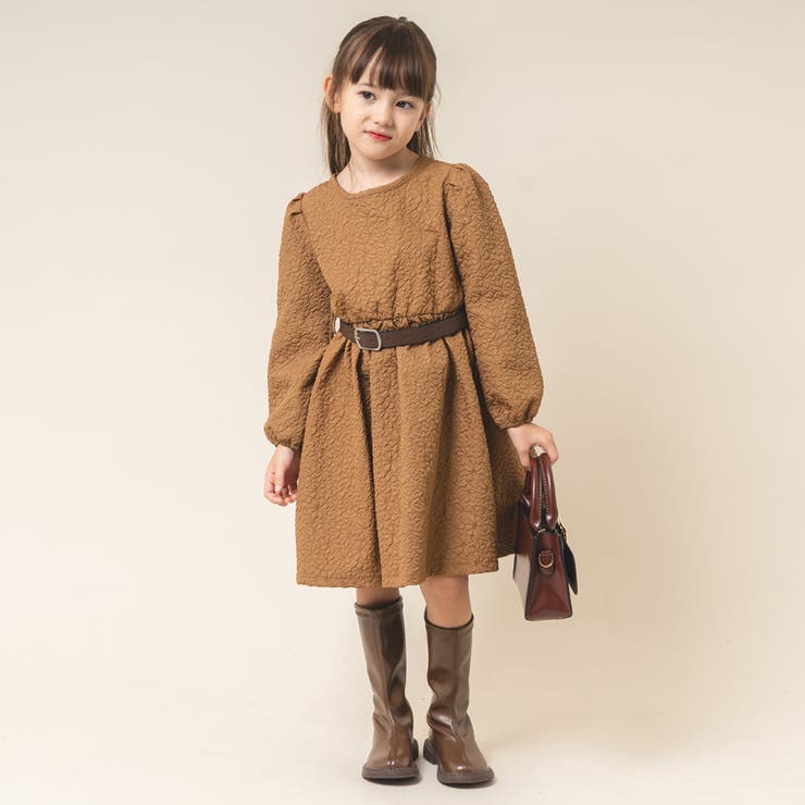 ジャガードフレアワンピース＋スクエアベルト | URBAN CHERRY | 詳細画像8 