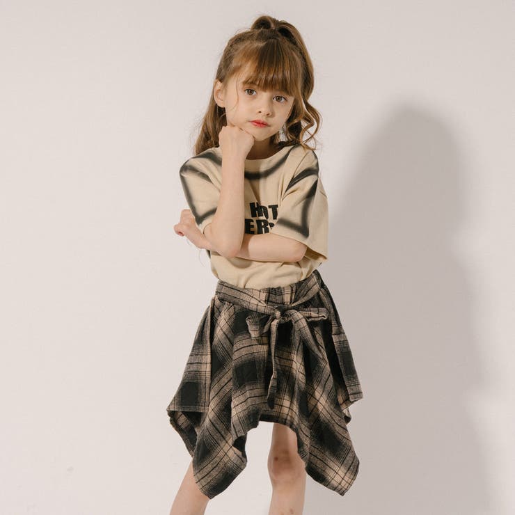 2点セット】スプレープリントデザインTシャツ＋シャツライク