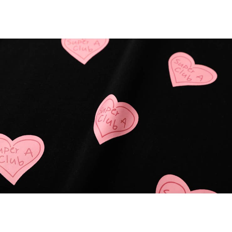 ポップハートプリントドロップショルダーTシャツ | URBAN CHERRY | 詳細画像15 