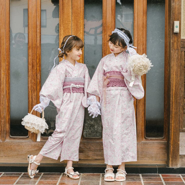 着付け簡単3点セット】2WAYセパレートリボンプリント浴衣[品番